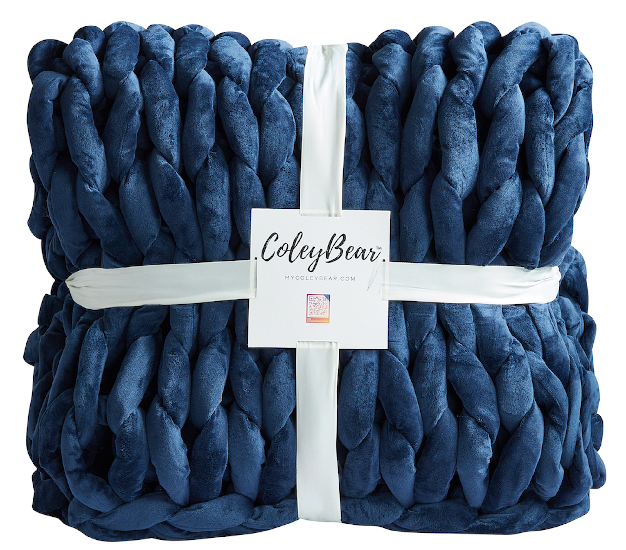 Deep blue throw discount blanket